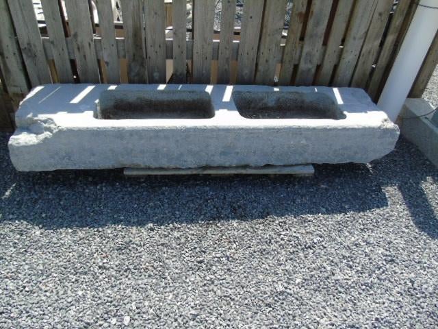 bac , auge pierre bleu jardinière , voir photos !!, Jardin & Terrasse, Moins de 30 cm, Pierre, Enlèvement, Utilisé