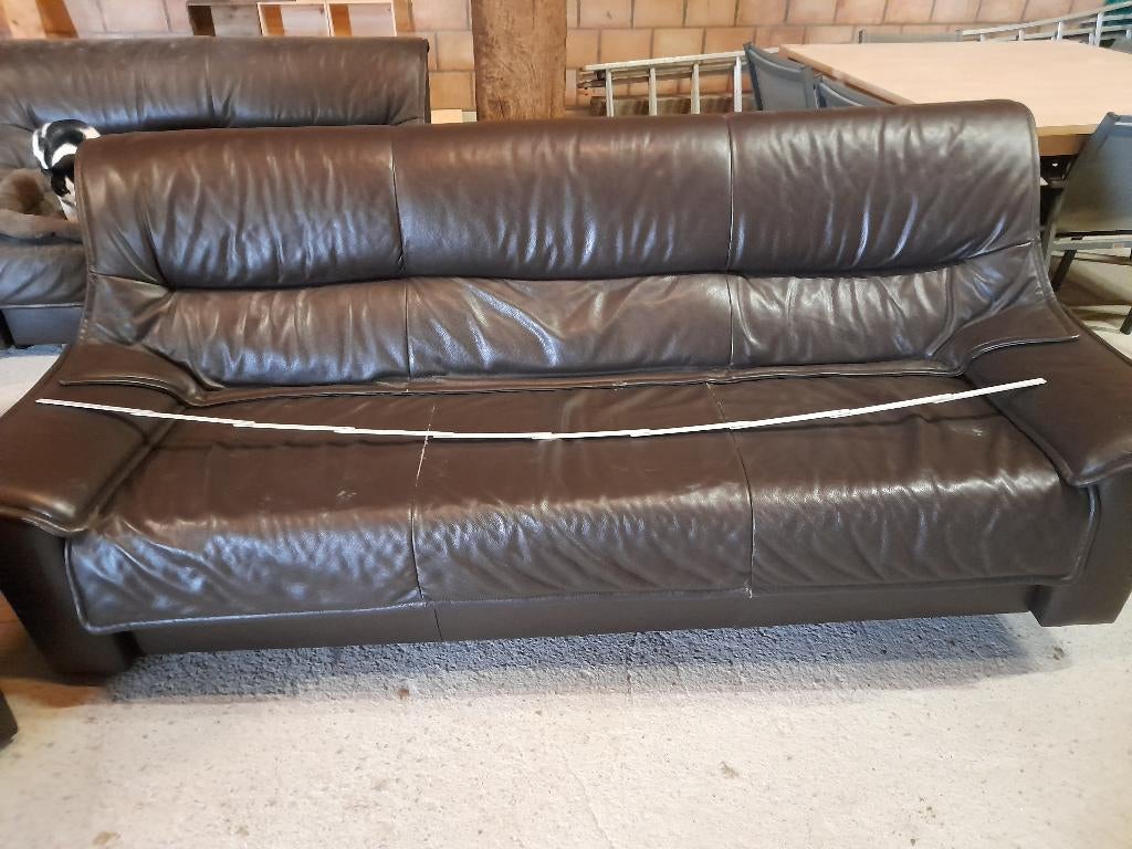 Zetel, Ophalen, Gebruikt, Driepersoons, Leer