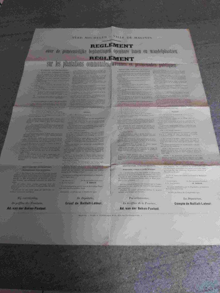 Mechelen Openbare Dienst Stad Antwerpen Beplanting Boom, Collections, Rétro, Autres types, Envoi