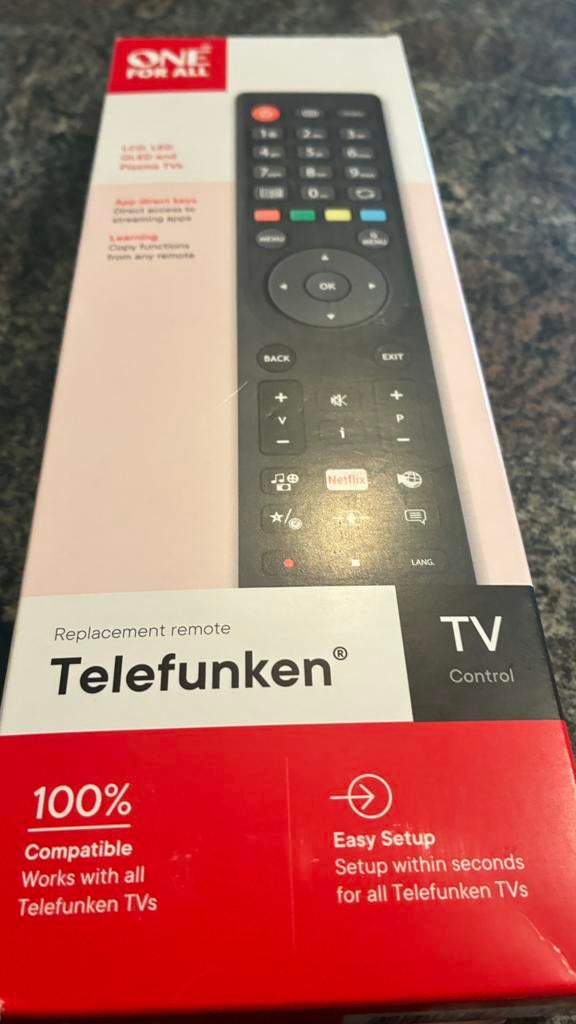 Afstandsbediening one for all, Audio, Tv en Foto, Afstandsbedieningen, Ophalen, Nieuw, Universeel