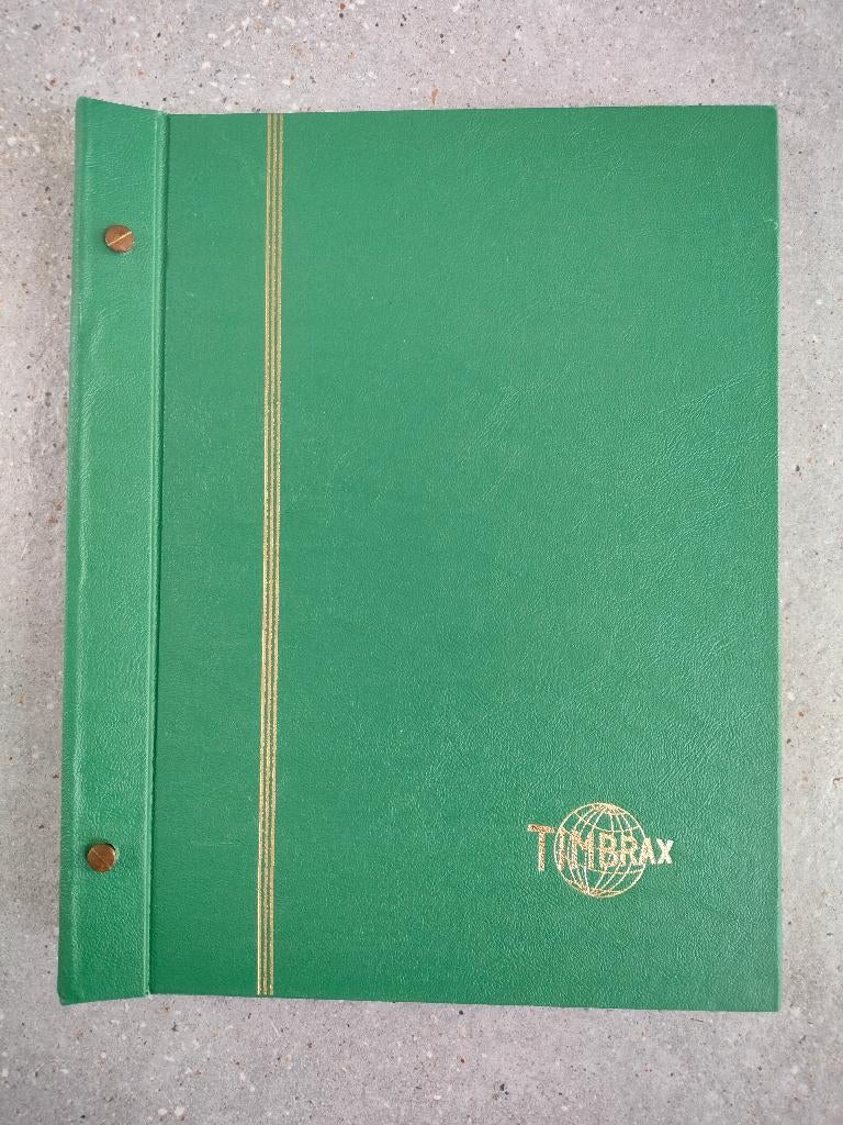 album de timbres Timbrax vert - 100 (nouvelles) feuilles, Envoi, Album de collection