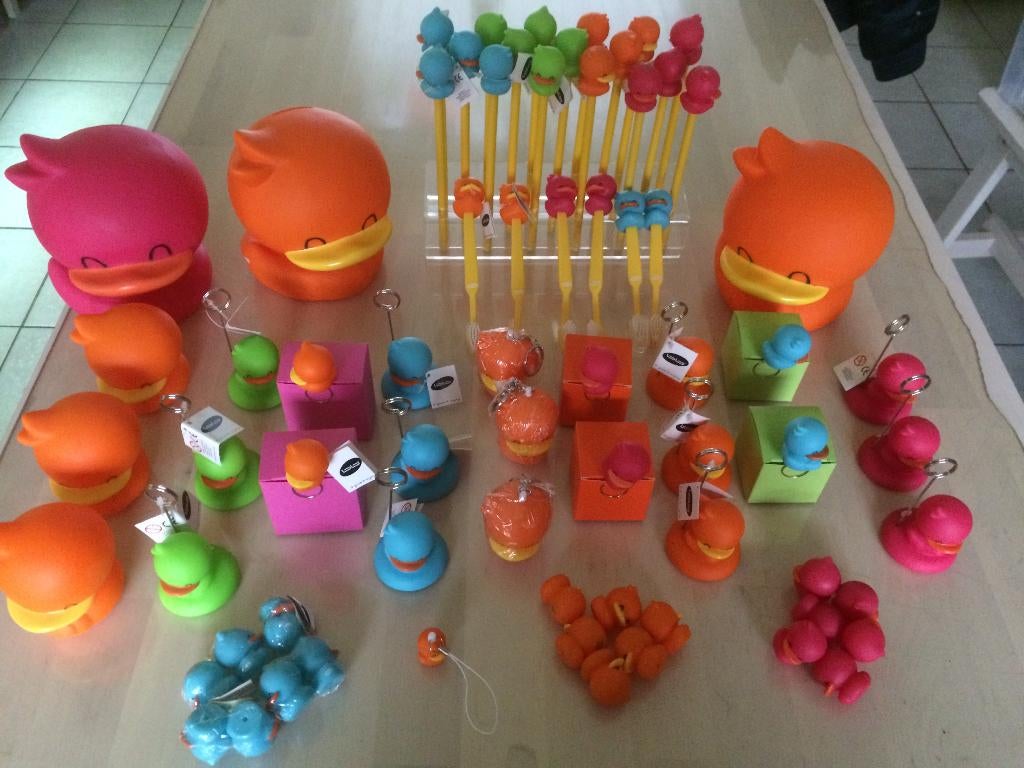 Eendje design duck multicolor van BB collectie UITVERKOOP, Ophalen of Verzenden, Nieuw, Kraamcadeau