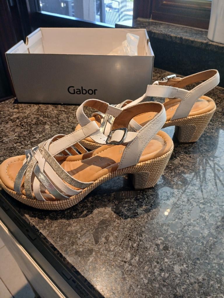 Sandalen Gabor maat 38, Kleding | Dames, Schoenen, Ophalen, Wit, Gabor, Sandalen of Muiltjes
