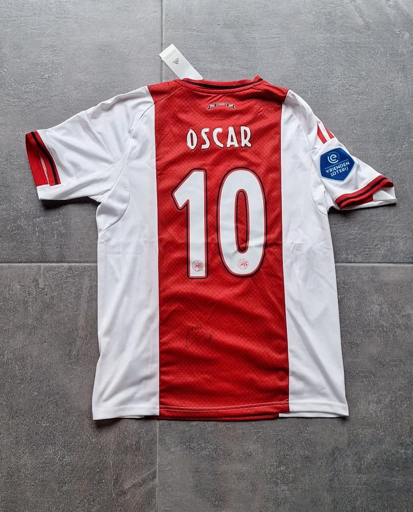 Shirt / voetbaltrui met handtekening; Oscar Gloukh # Ajax, Verzamelen, Verzenden, Nieuw, Shirt