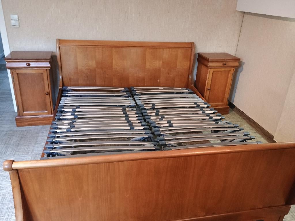 Slaapkamer (5-delig set) kerselaar (fineer), Ophalen, Zo goed als nieuw, Tweepersoons, Vlaams