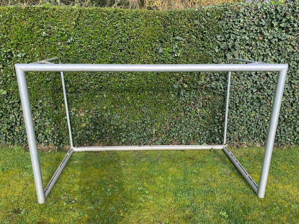 Inox voetbalgoal 210x125x105, Ophalen, Gebruikt