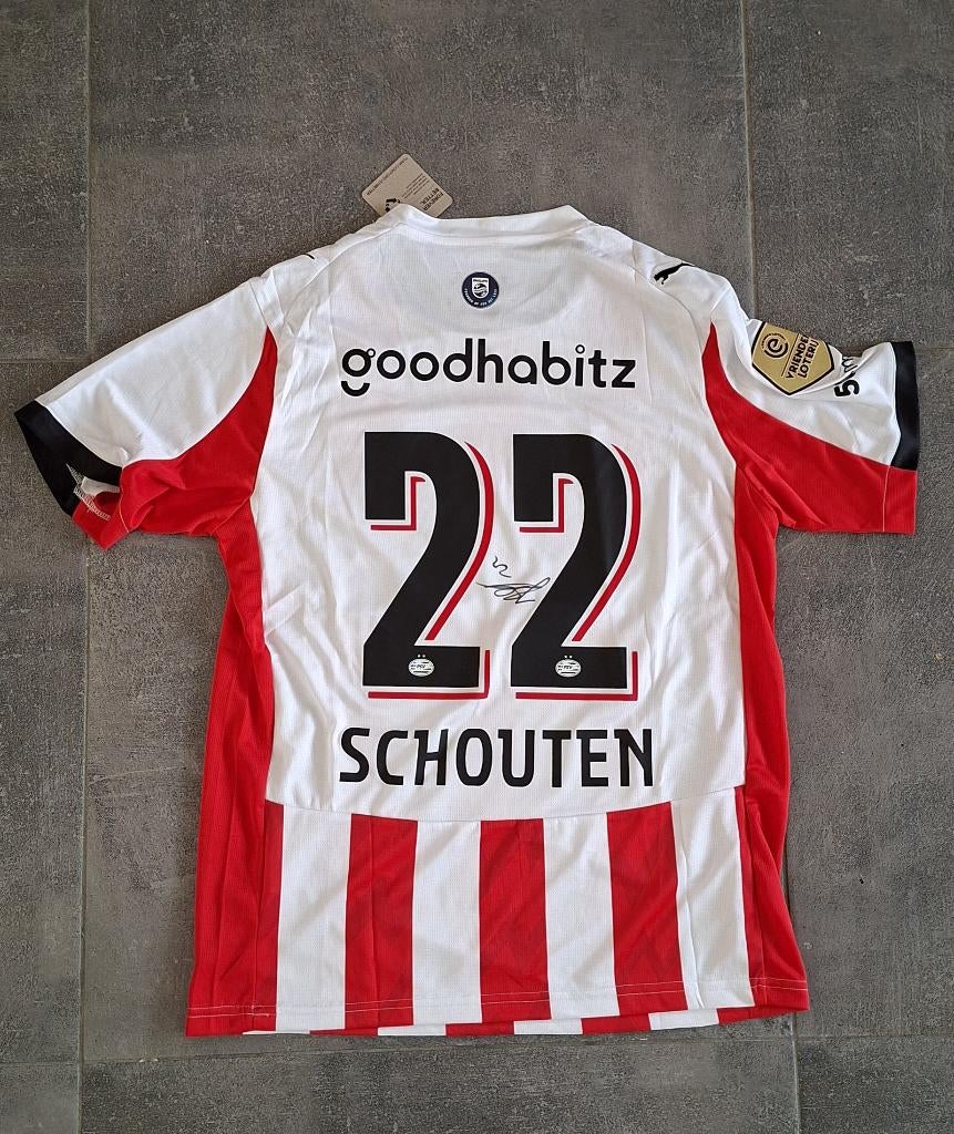 Shirt voetbaltrui + handtekening Jerdy Schouten PSV Kampioen, Verzenden, Nieuw, Shirt