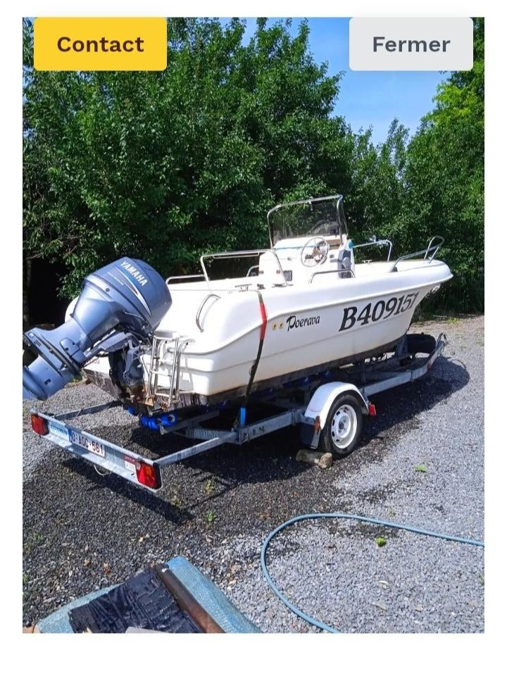 ❤️Pacific Craft open 500+remorque+équipements divers de 2007, 50 ch ou plus, Enlèvement, Utilisé, Moteur hors-bord