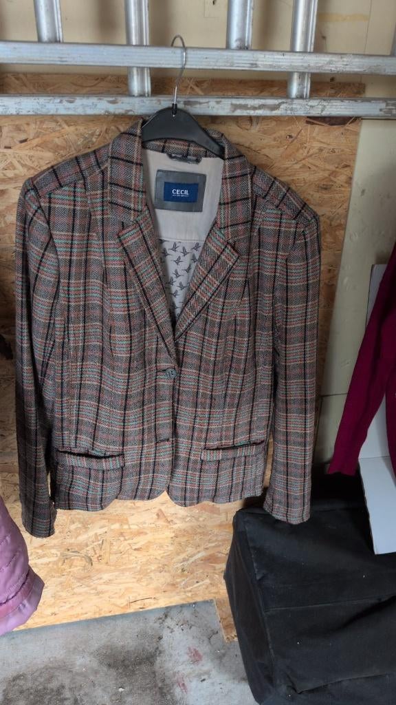 Manteau à carreaux Cecil - XXL - 10€, Autres couleurs, Cecil, Envoi, Veste ou Veston