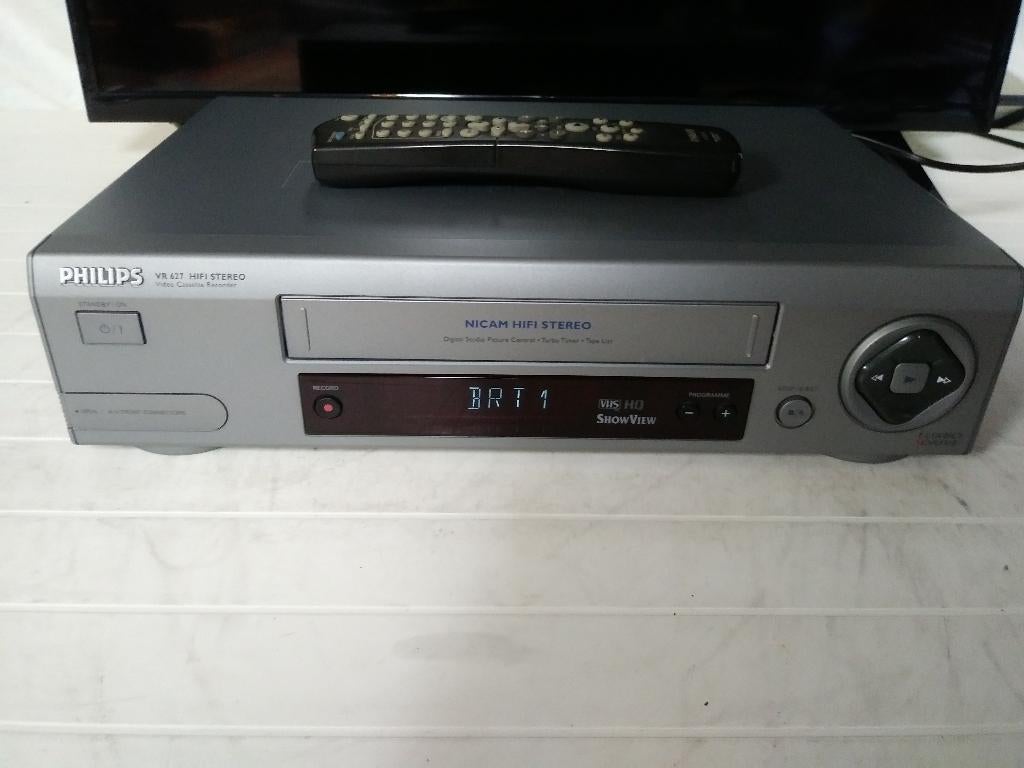 Enregistreur vidéo stéréo Hi-Fi VHS Philips VR 627, TV, Hi-fi & Vidéo, Enlèvement ou Envoi, Comme neuf, Lecteur ou enregistreur VHS