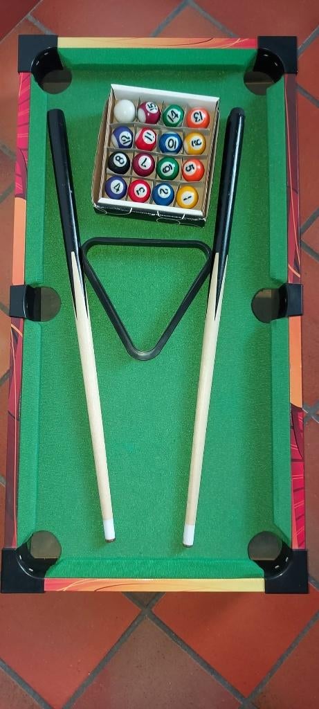 Mini Pooltafel, Kinderen en Baby's, Speelgoed | Voetbaltafels, Ophalen, Zo goed als nieuw