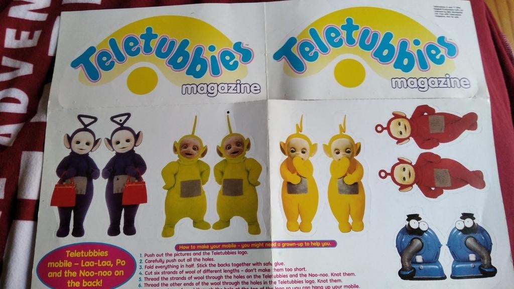 Teletubbies mobiele om zelf te maken, Enlèvement ou Envoi