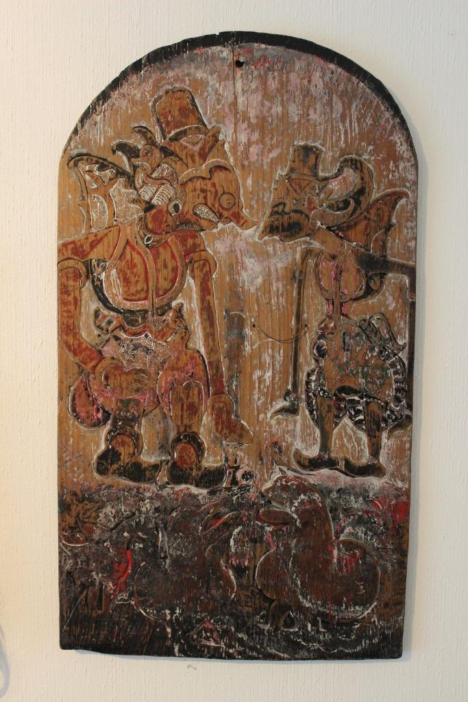 VIEUX TABLEAU BLAWONG KERIS INDONÉSIE, Antiquités & Art, Enlèvement ou Envoi