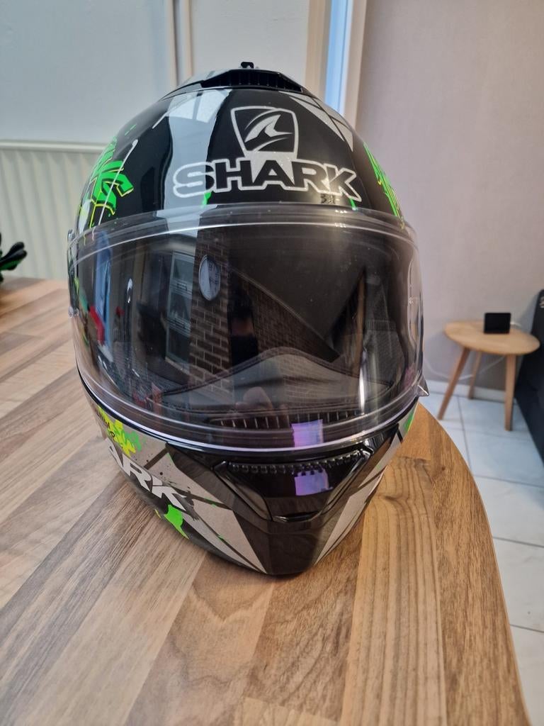 Shark helm maat M, met Cardo kit in goede staat., Ophalen of Verzenden