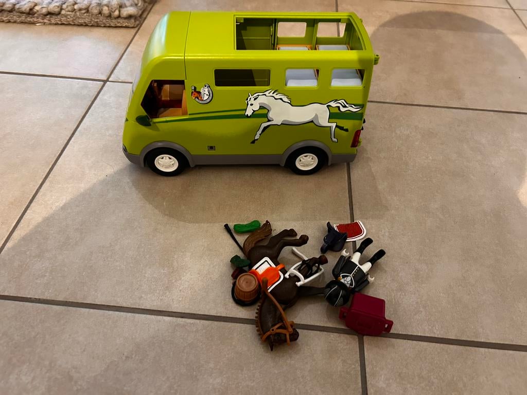 Playmobil paarden camper, Kinderen en Baby's, Speelgoed | Playmobil, Ophalen, Zo goed als nieuw, Complete set