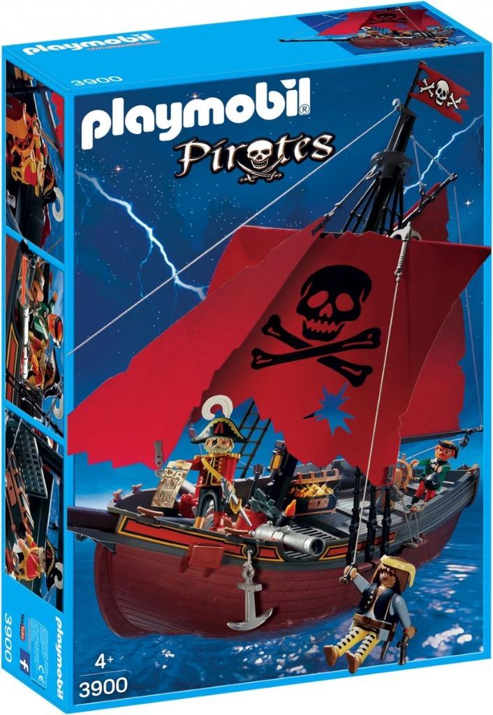 Playmobil 3900 Rode piratenschip, Ophalen of Verzenden, Gebruikt, Complete set