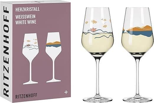 set van 2 witte wijnglazen | 300 ml  | Nieuw, Verzamelen, Glas en Drinkglazen, Nieuw, Overige typen, Verzenden