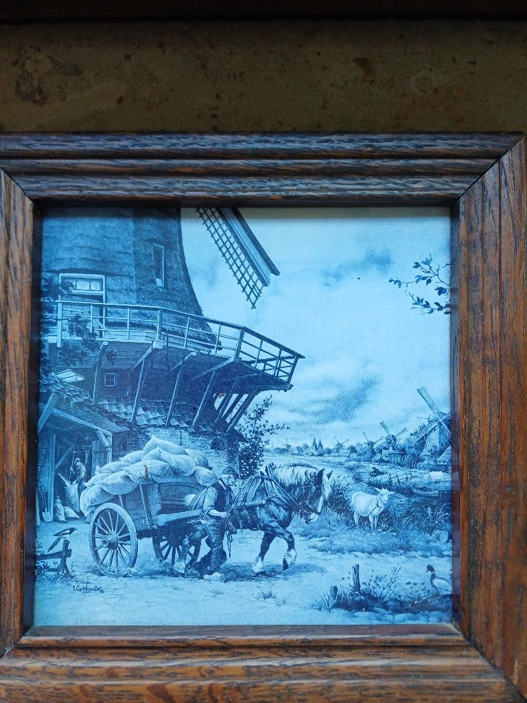 Tegel Royal Mosa Holland Nederlands leven J.C. van Hunnik, Enlèvement