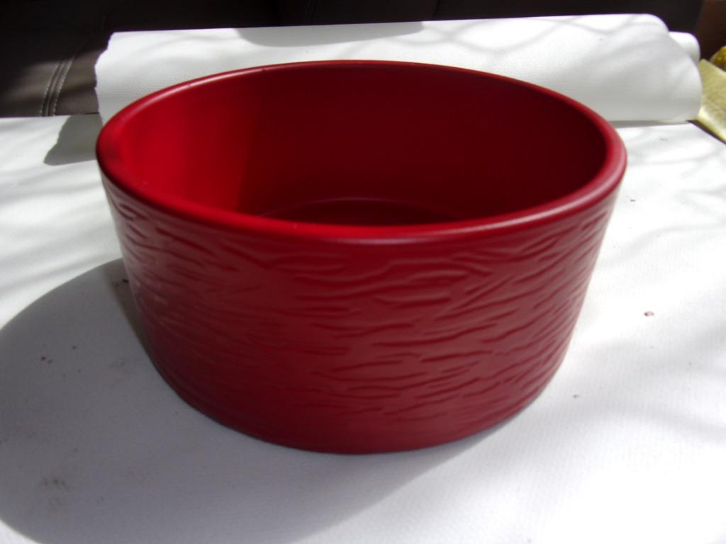 cache-pot rouge, Enlèvement ou Envoi, Moins de 25 cm, Comme neuf, Moins de 40 cm