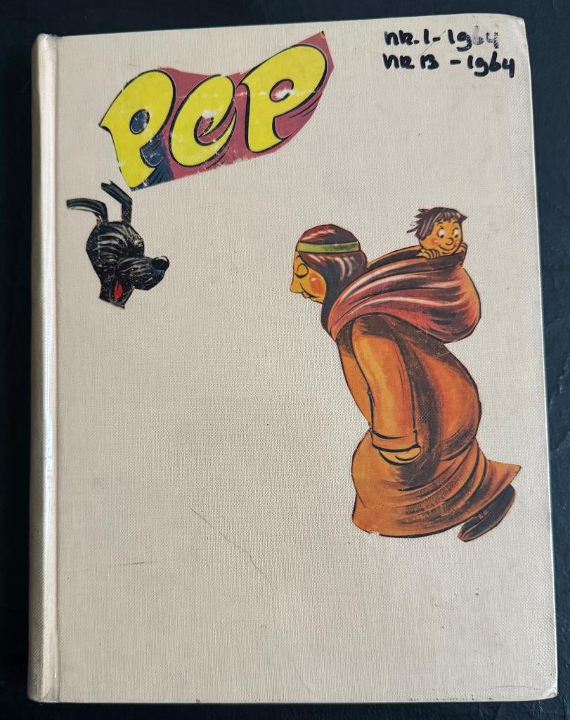 Verzamelalbum PEP 1964 (Kuifje en Micky Mouse), Boeken, Eén stripboek, Verzenden, Gelezen