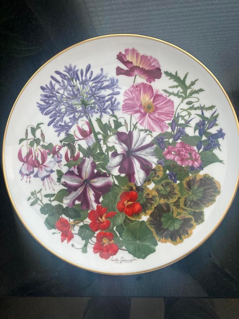 Wedgwood bord uit serie Flowers of the Year Plate Collection, Ophalen of Verzenden