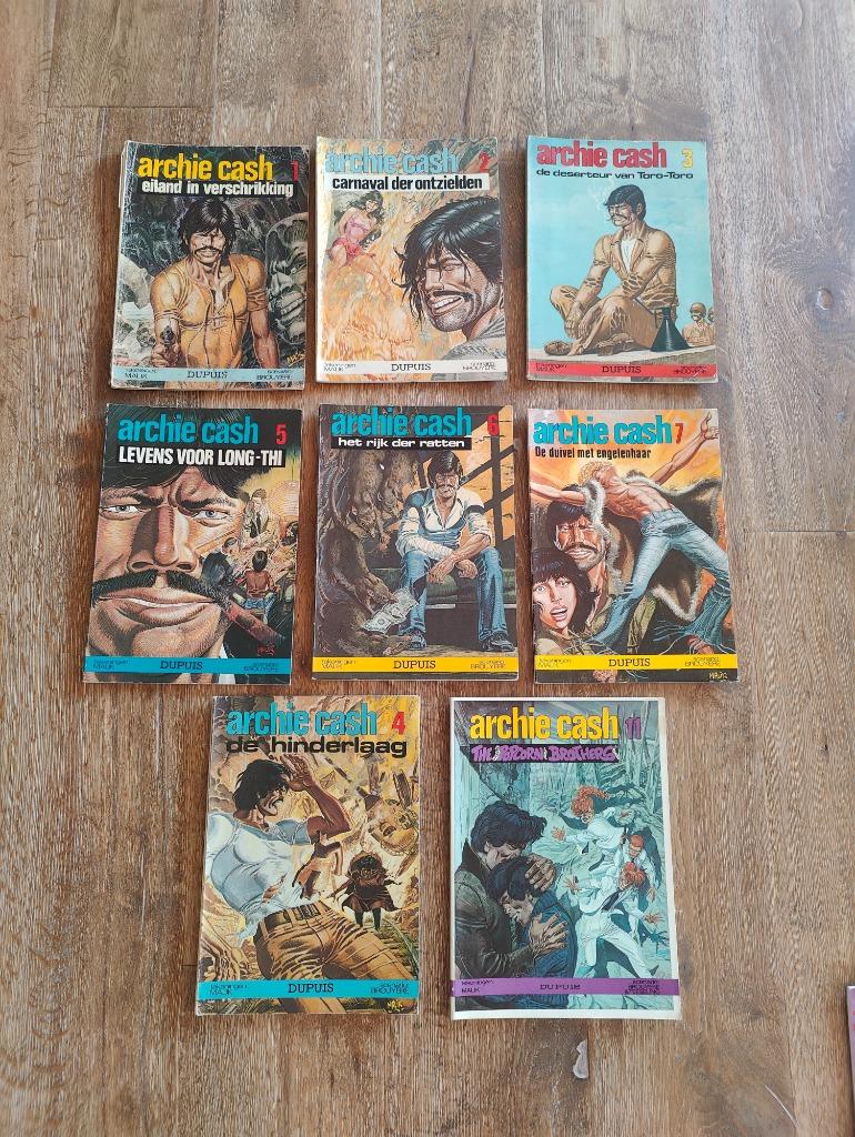 Lot 8 strips Archie Cash - Dupuis, Livres, BD, Enlèvement ou Envoi, Utilisé