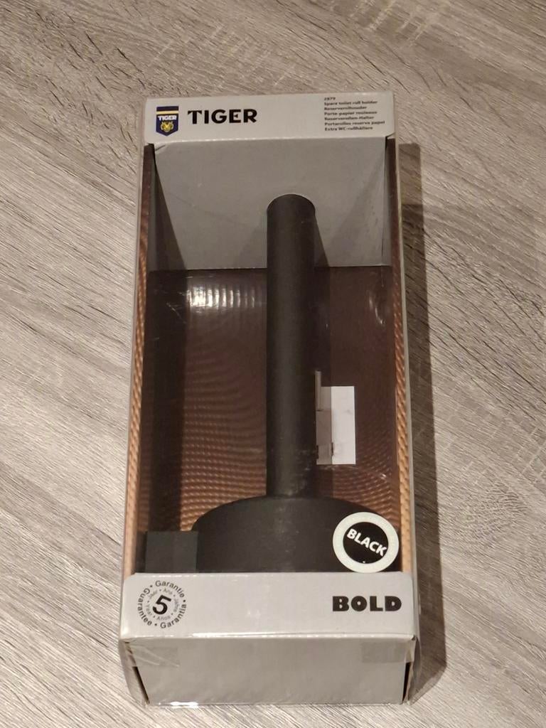Wc rolhouder van Tiger, Huis en Inrichting, Ophalen of Verzenden, Zo goed als nieuw, Zwart, Overige typen