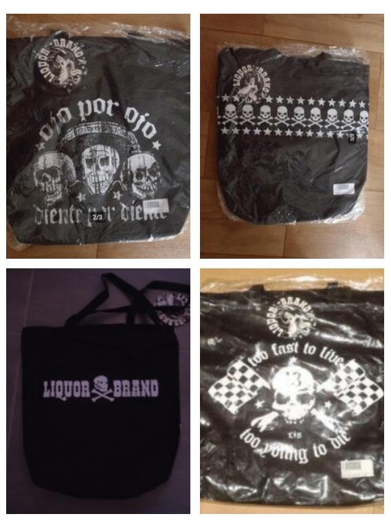 6 schoudertas met schedels NIEUW, Diversen, Rommelmarktspullen, Nieuw, Ophalen of Verzenden