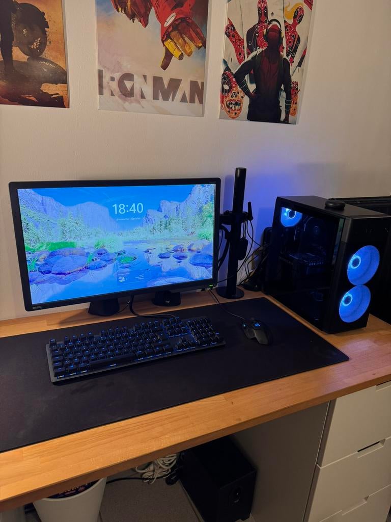 LOT PERIPHERIQUES PC GAMING (SANS LE PC), Computers en Software, Desktop Pc's, Zo goed als nieuw, Gaming, Ophalen