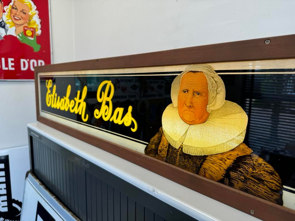 Boîte à lumière publicitaire pour cigares Elisabeth Bas, Enlèvement, Utilisé, Table lumineuse ou lampe (néon)