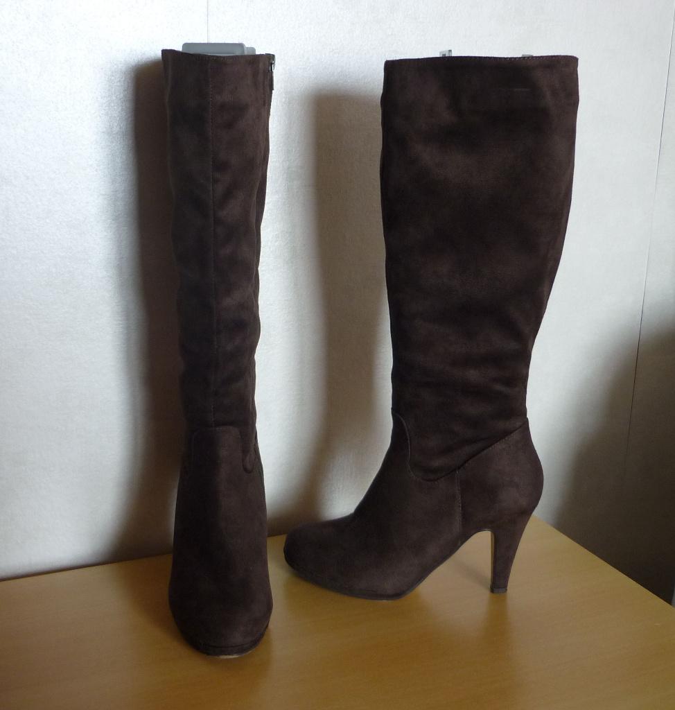 Bruine suedine laarzen van Anna Field Maat 38, Ophalen of Verzenden