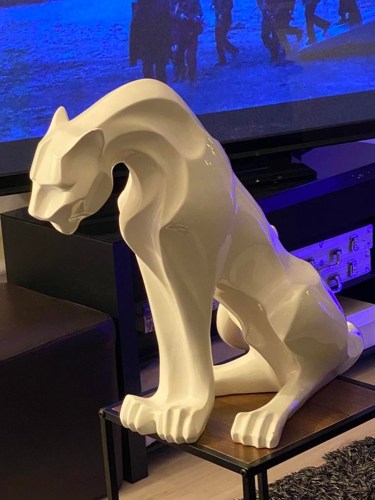 Panter/tijger"Richard Orlinski"keramiek,vintage art deco, Ophalen of Verzenden