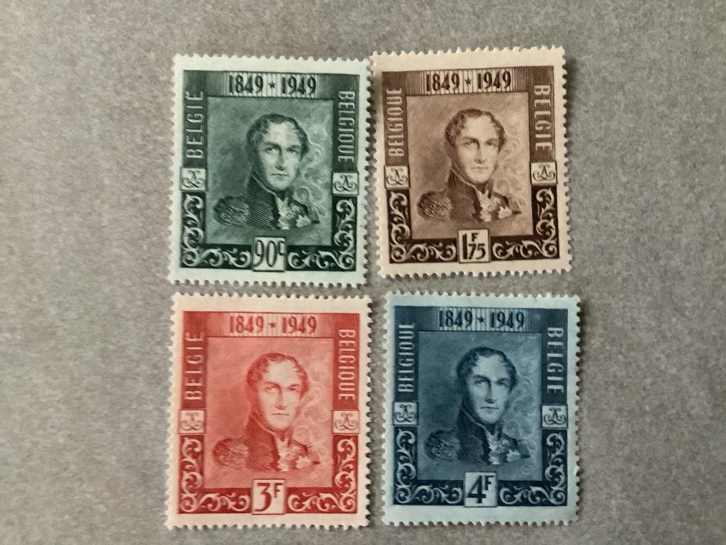 Belgische zegels nrs 807/10, Trace d'autocollant, Enlèvement ou Envoi, Non oblitéré, Timbre-poste