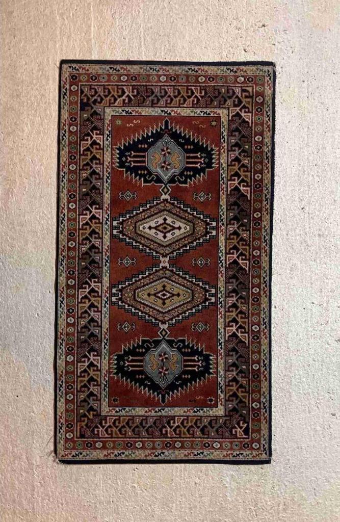 Oosters tapijt symmetrisch patroon diepwarm, Ophalen of Verzenden