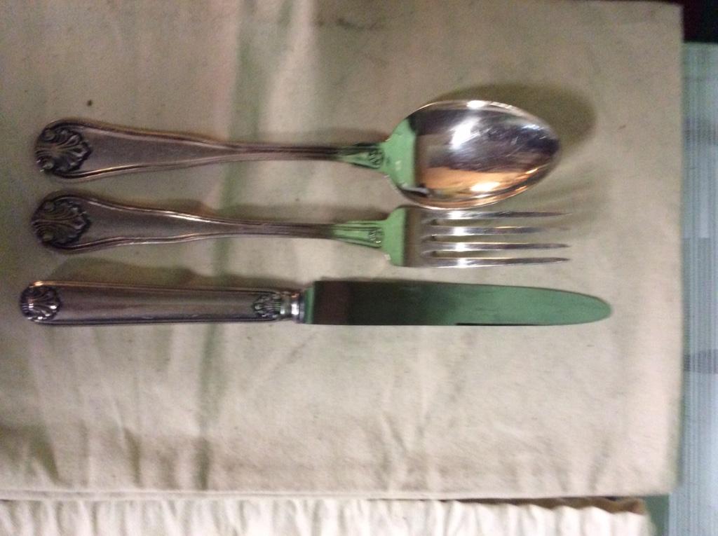 Bestek, verzilverd, Wiskeman Cocquille, Ophalen of Verzenden