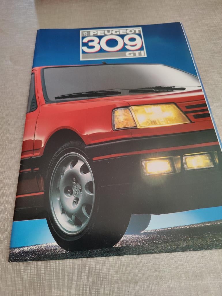 PEUGEOT 309 gti brochure, Enlèvement ou Envoi, Neuf, Peugeot