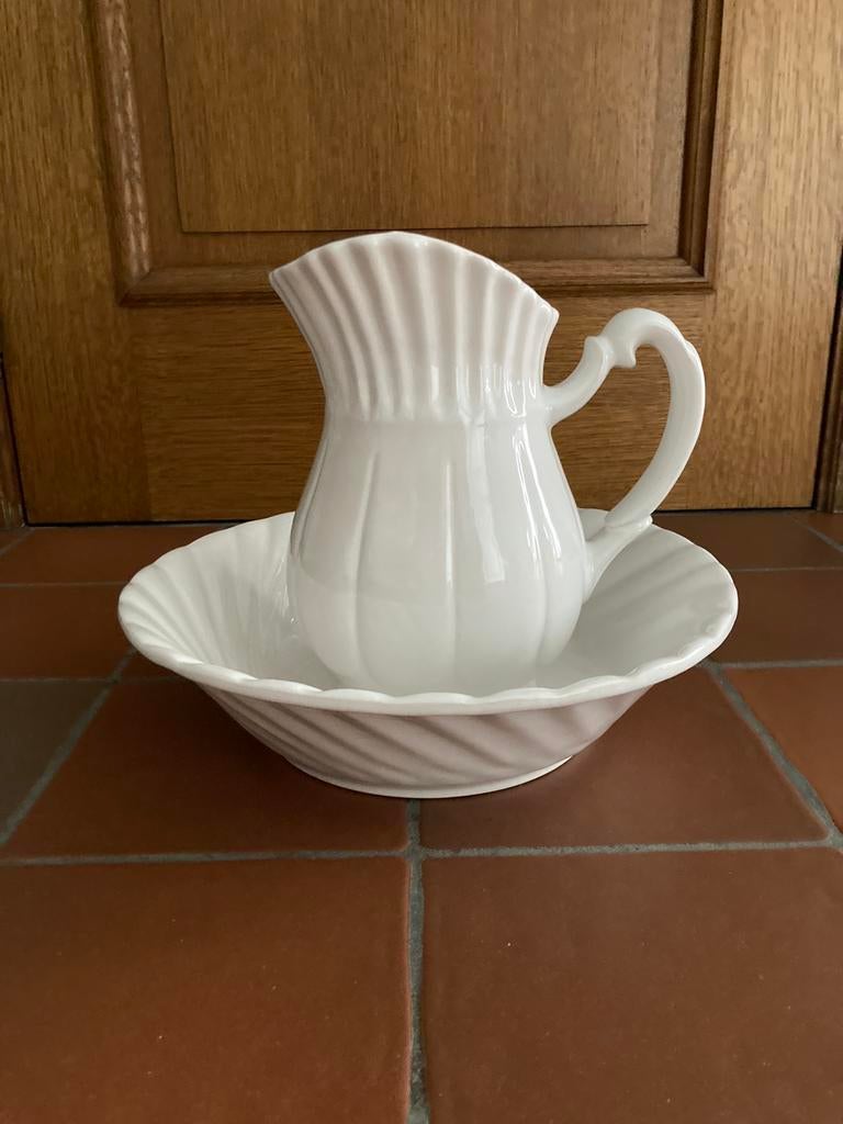 Waskom wit vintage, Antiek en Kunst, Ophalen