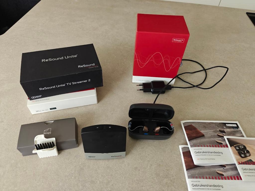 Prothèses auditives rechargeables ReSound One + TV Streamer., Enlèvement, Utilisé