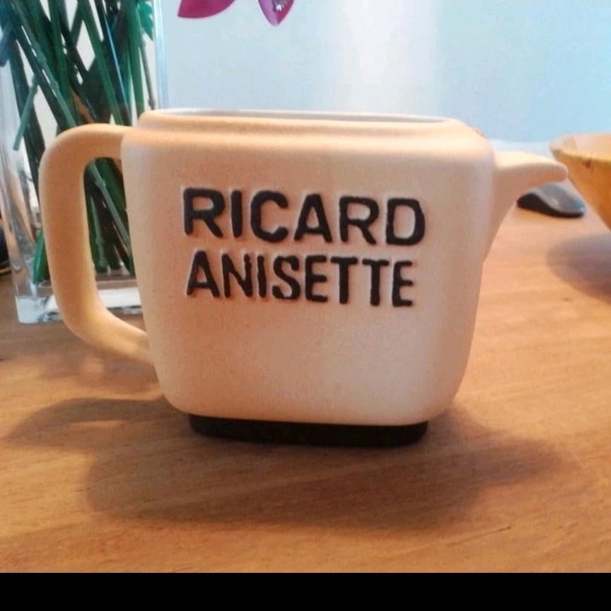 Kan en 2 bekers Ricard anisette, Ophalen of Verzenden