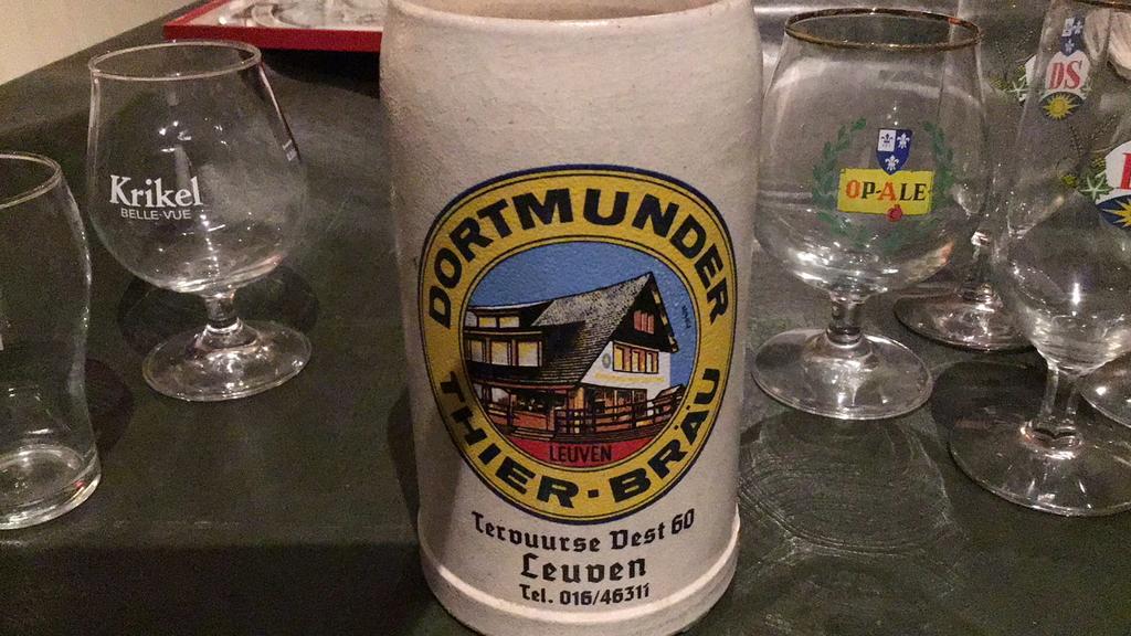 Leuven bierpot tervuurse vest 60 dortmunder, Enlèvement ou Envoi, Comme neuf