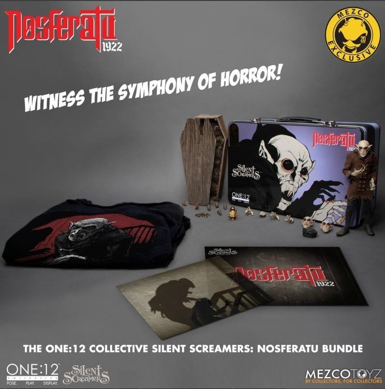 Mezco Toys One;12 Nosferatu Exclusif Bundle Silent Screamers, Collections, Enlèvement ou Envoi, Neuf, Fantasy