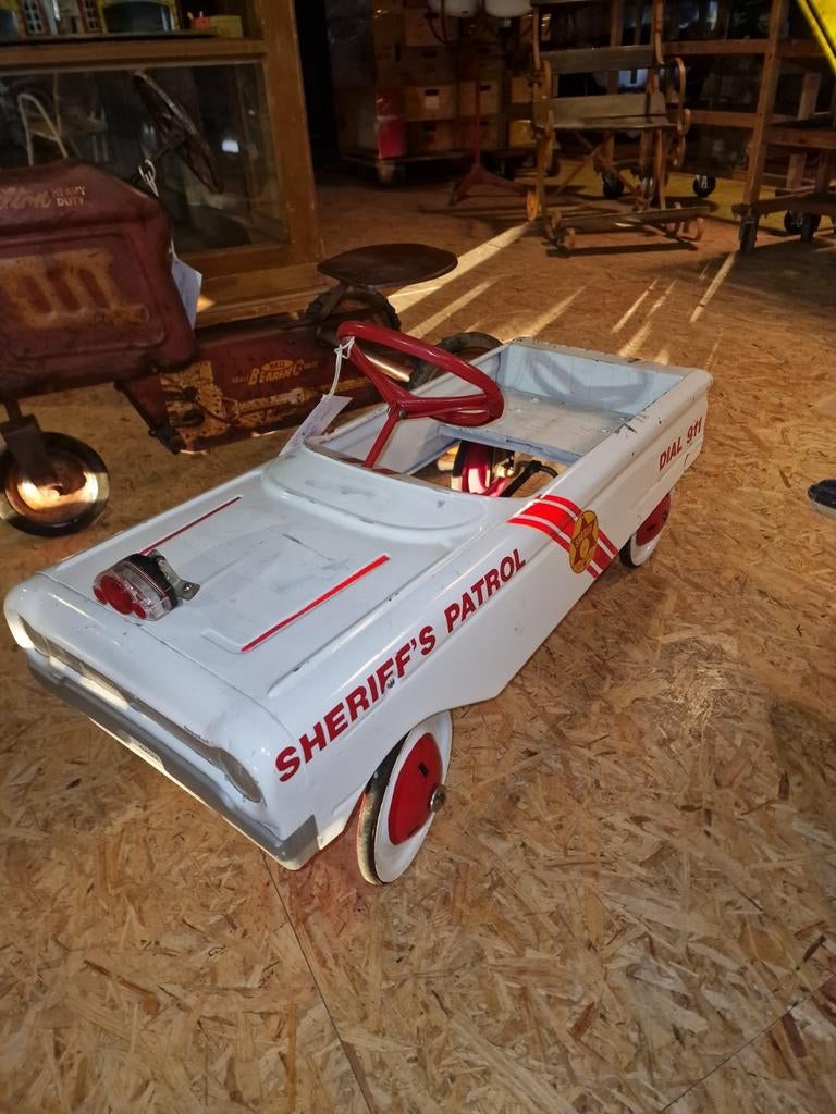 amf 1960 trapauto sheriff patrol, Antiek en Kunst, Ophalen