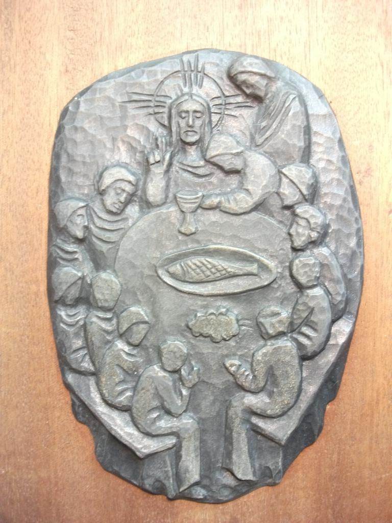 La Cène Jésus - bas-relief bronze, Antiquités & Art, Enlèvement ou Envoi