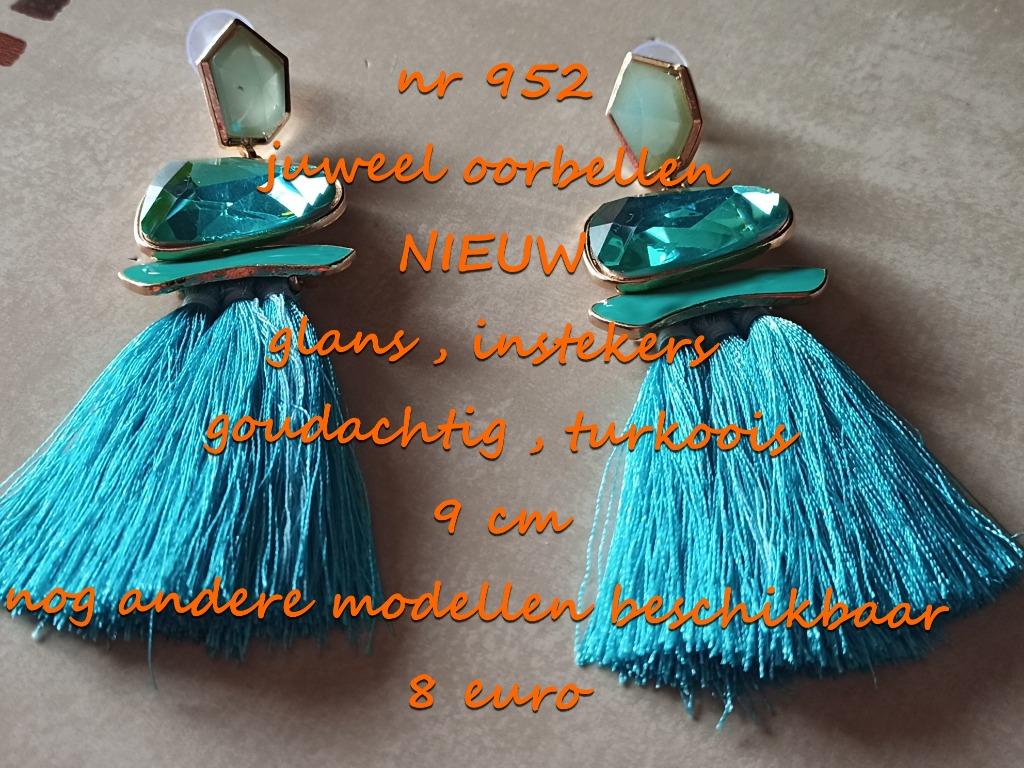 952. Juweel : oorbellen , NIEUW , verzending inbegrepen, Overige materialen, Nieuw, Knopjes of Stekers, Verzenden