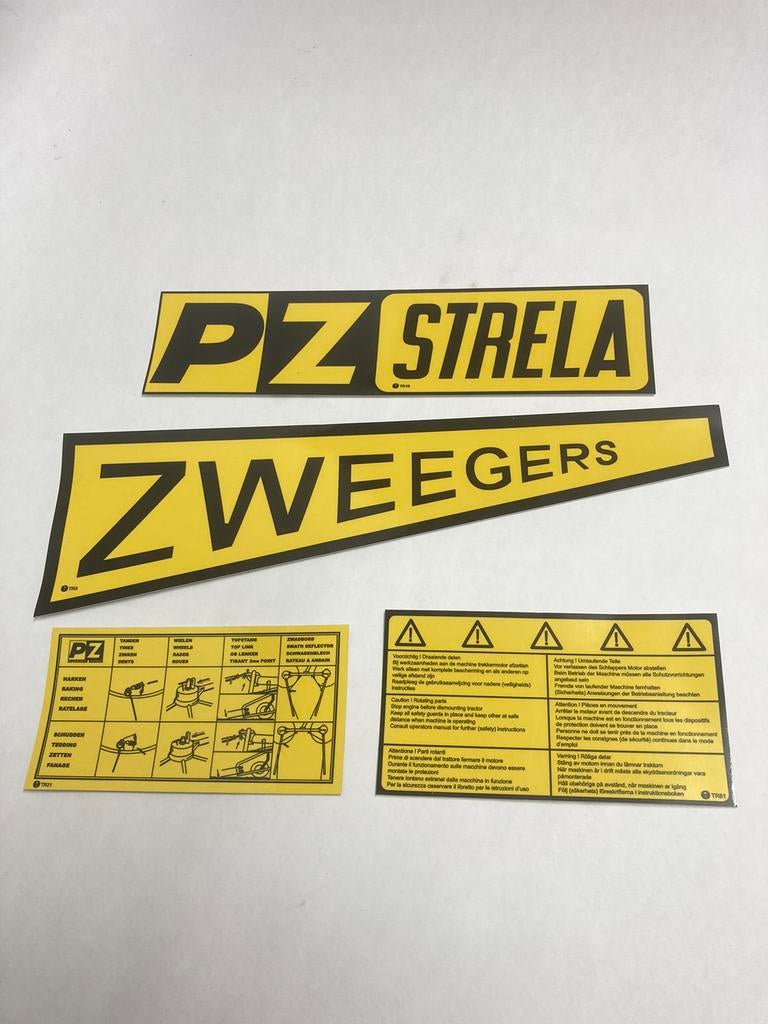 Pz Zweegers Strela schudder stickerset, Ophalen of Verzenden, Nieuw, Overige typen
