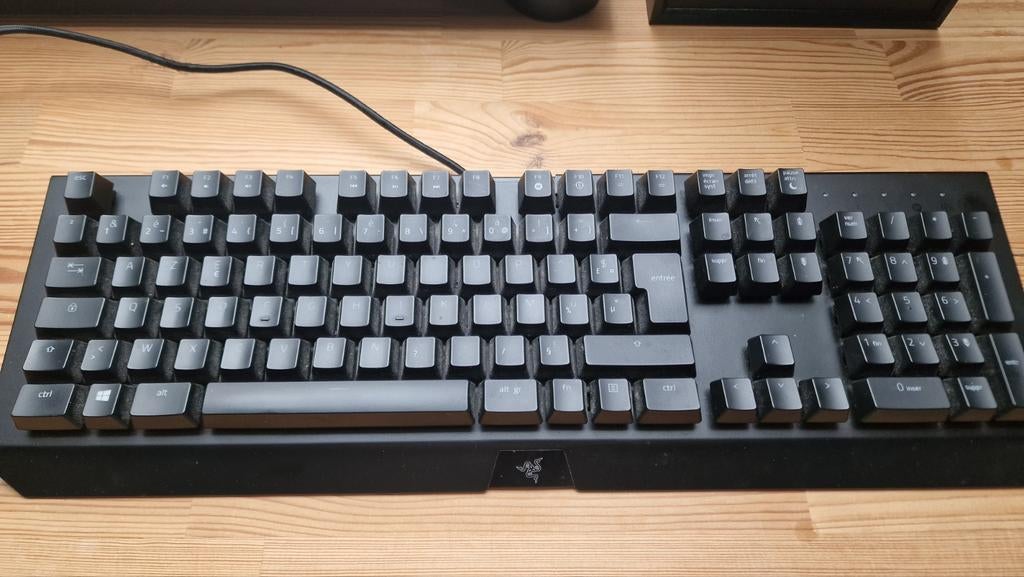 Razer Blackwidow x Chroma mechanisch toetsenbord, Computers en Software, Ophalen, Gebruikt, Gaming toetsenbord, Azerty