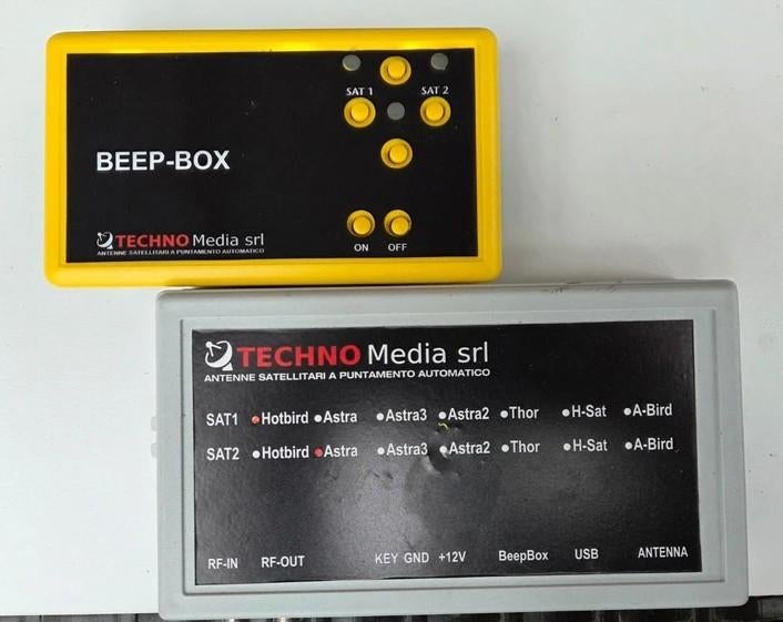 Techno‑Media srl – Beep‑Box + SAT‑Controller, Caravans en Kamperen, Ophalen of Verzenden, Gebruikt