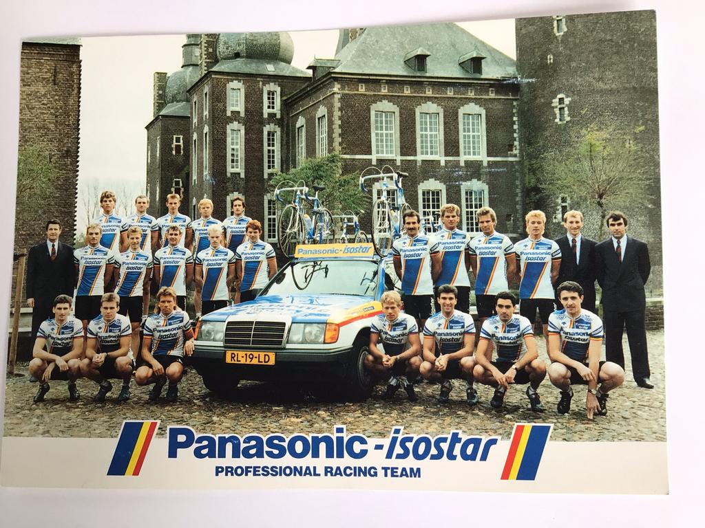 Wielerkaart 1988 team panasonic vanderaerden thurau, Verzenden