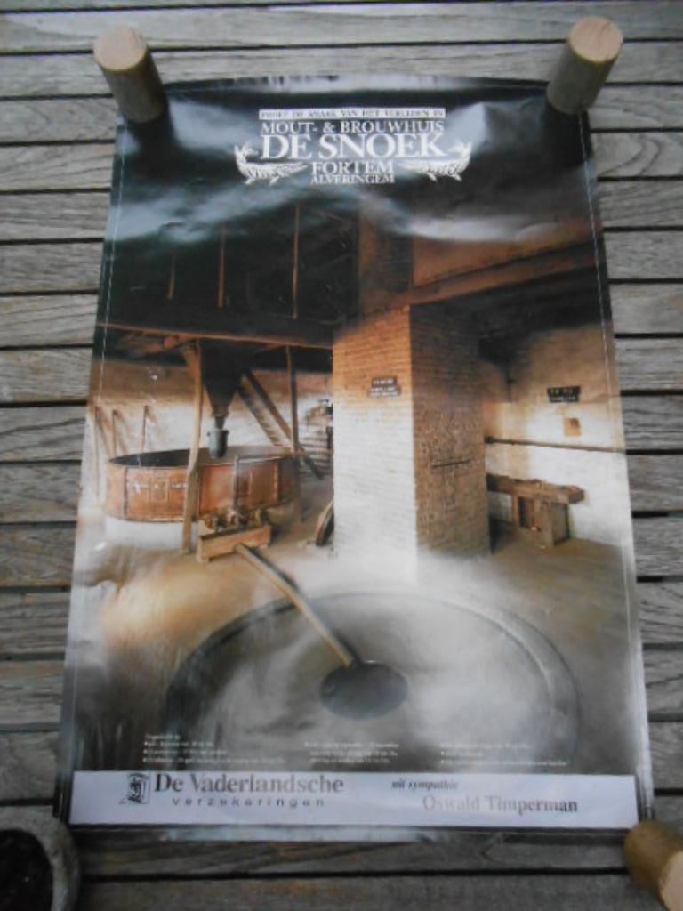 affiche poster Proef de smaak v.h. ... "De Snoek" Alveringem, Verzamelen, Rechthoekig Staand, Ophalen of Verzenden, Zo goed als nieuw