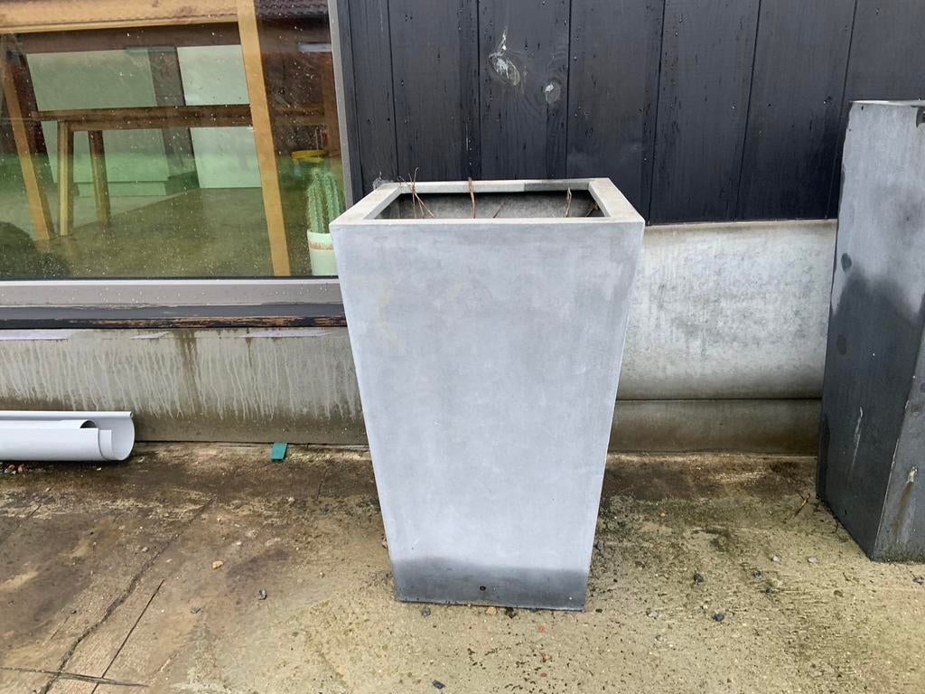 Arduinen bloempotten, Tuin en Terras, Bloembakken en Plantenbakken, Ophalen, Steen, Gebruikt, Vierkant